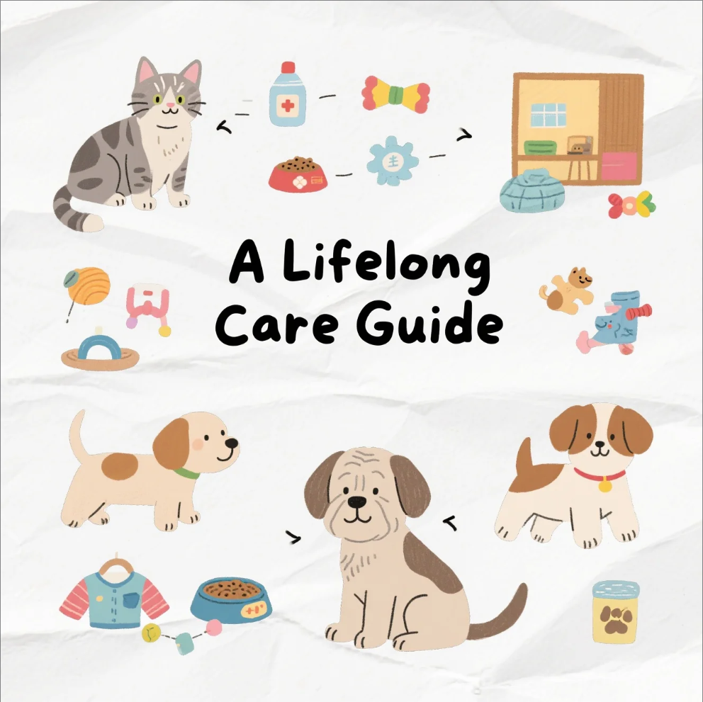 Read more about the article From Kitten to Senior Cat, Puppy to Old Dog: A Lifelong Care Guide