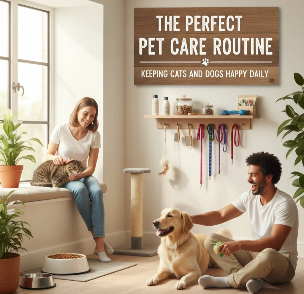 Read more about the article The Perfect Pet Care Routine Keeping Cats and Dogs Happy Daily