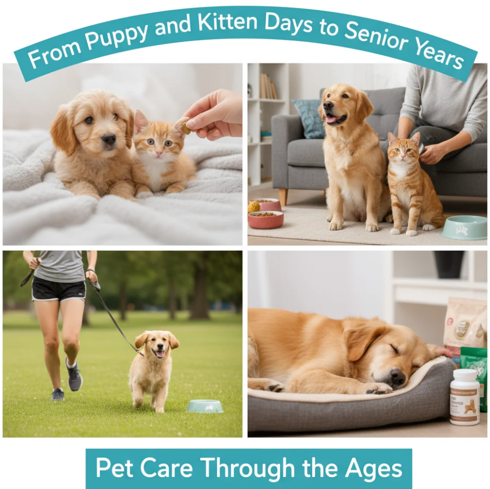 Read more about the article From Puppy and Kitten Days to Senior Years: Pet Care Through the Ages