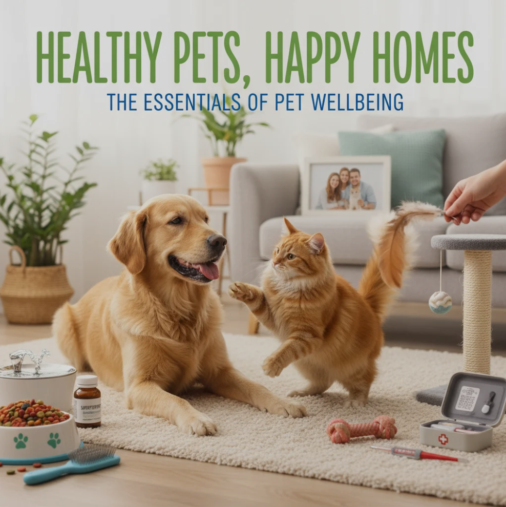 You are currently viewing Healthy Pets, Happy Homes: The Essentials of Pet Wellbeing