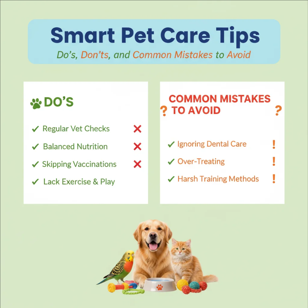 Read more about the article Smart Pet Care Tips: Do’s, Don’ts, and Common Mistakes to Avoid