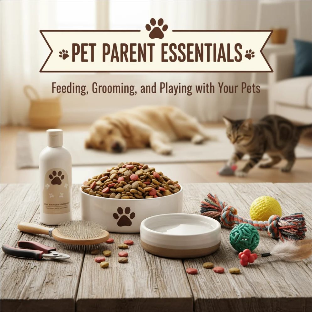 Read more about the article Pet Parent Essentials Feeding Grooming and Playing with Your Pets