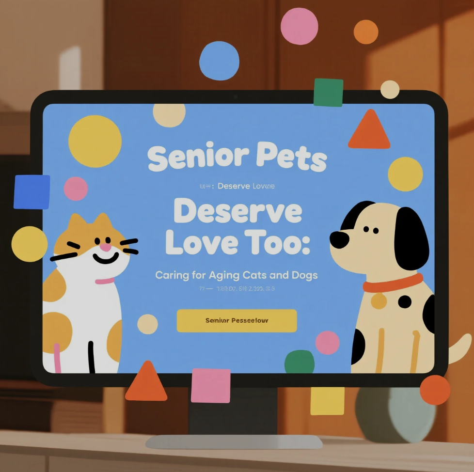 Read more about the article Senior Pets Deserve Love Too: Caring for Aging Cats and Dogs